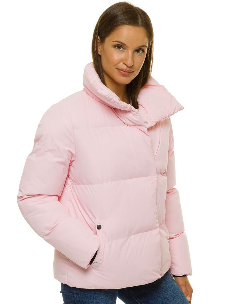 Kurtka zimowa damska jasnoróżowa OZONEE JS/M23062/5