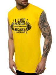 Майка чоловіча Жовта OZONEE MACH/M1210