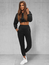 Жіночий спортивний костюм з двох частин Чорний OZONEE JS/8C68/3Z