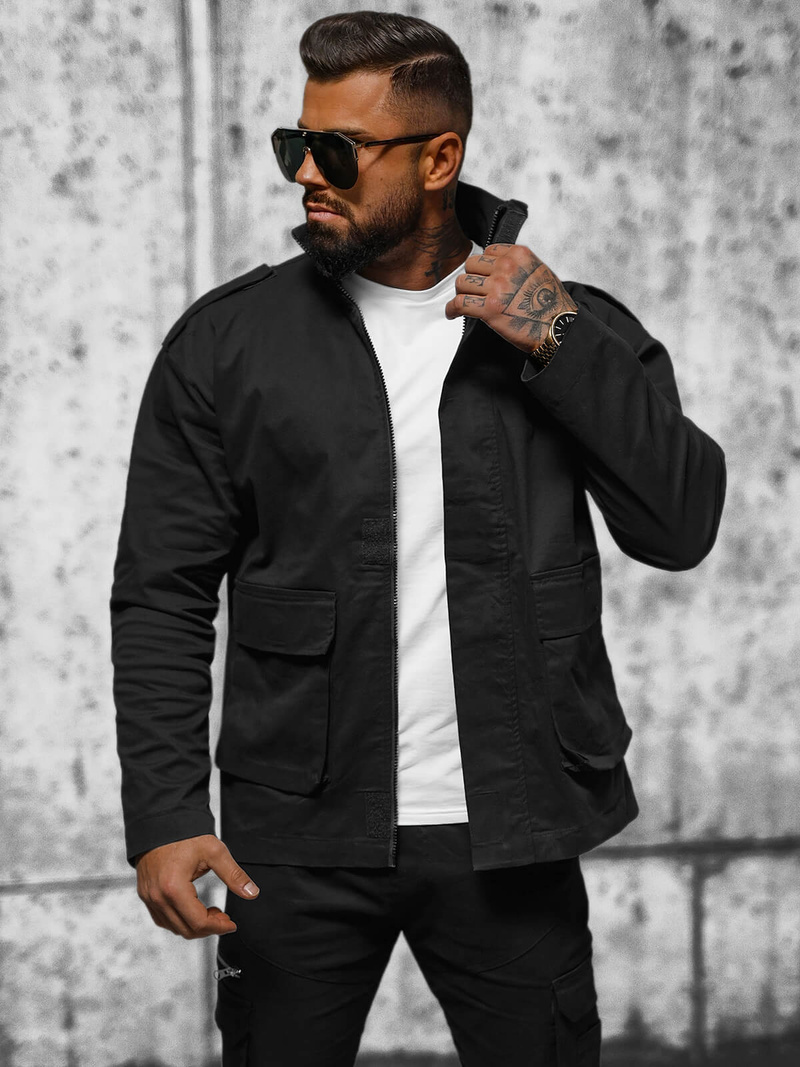 Куртка чоловіча чорна OZONEE O/G3035