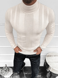 Sweter męski golf ecru OZONEE L/2705