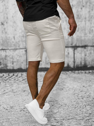 Шорти джинові чоловічі екрю OZONEE O/P4052