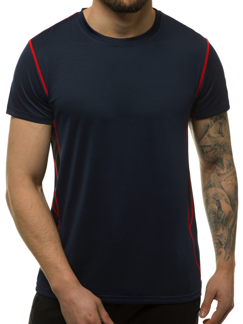 T-Shirt męski granatowy OZONEE JS/KS2104