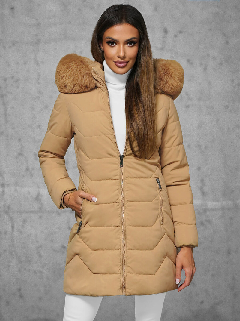 Куртка жіноча Бежева OZONEE JS/16M9121/62