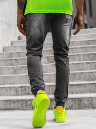 Штани чоловічі джоггери Чорно-Зеленi OZONEE JS/KK1102-2