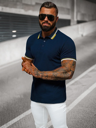 Koszulka męska polo granatowa OZONEE O/DA736