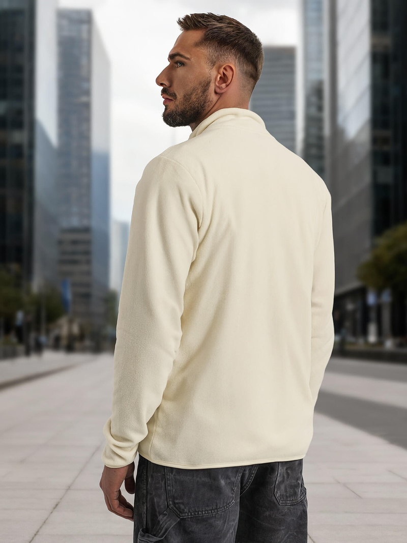 Bluza męska rozpinana ecru OZONEE JS/HH016/1