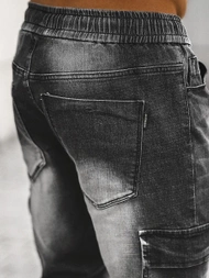 Чоловічі джинси джоггери Чорнi OZONEE NB/MP0131N