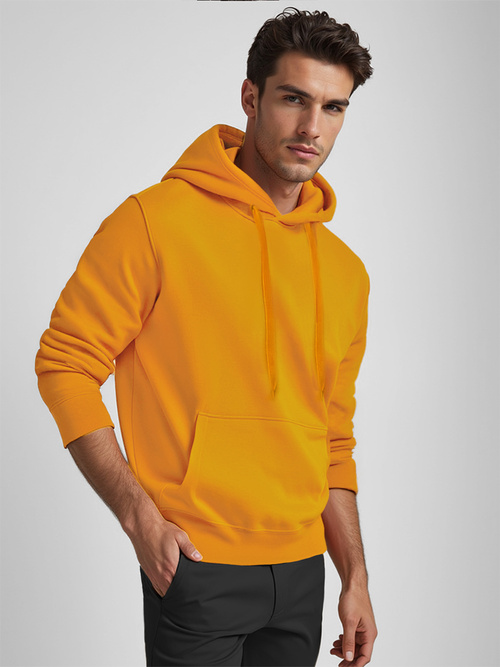 Bluza męska z kapturem camelowa OZONEE JS/2009Z