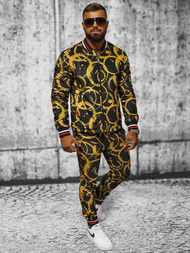 Чоловічий комплект - піджак та штани чінос золотий OZONEE O/5554/21Z