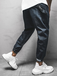 Spodnie męskie jogger ciemno-niebieskie OZONEE O/3891