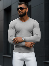 Sweter męski szary OZONEE NB/MMB601/2Z