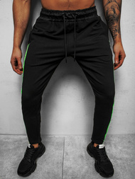 Spodnie dresowe męskie czarne b/20203071