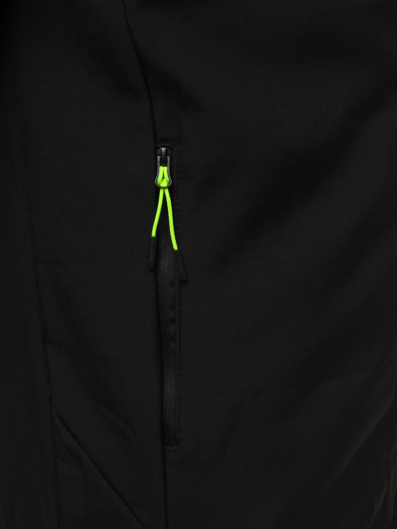 Kurtka softshell męska z kapturem czarna OZONEE JS/KS2190