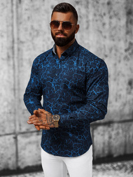 Koszula męska granatowa OZONEE O/V02