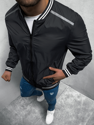 Kurtka przejściowa męska bomberka czarna OZONEE JS/M10298