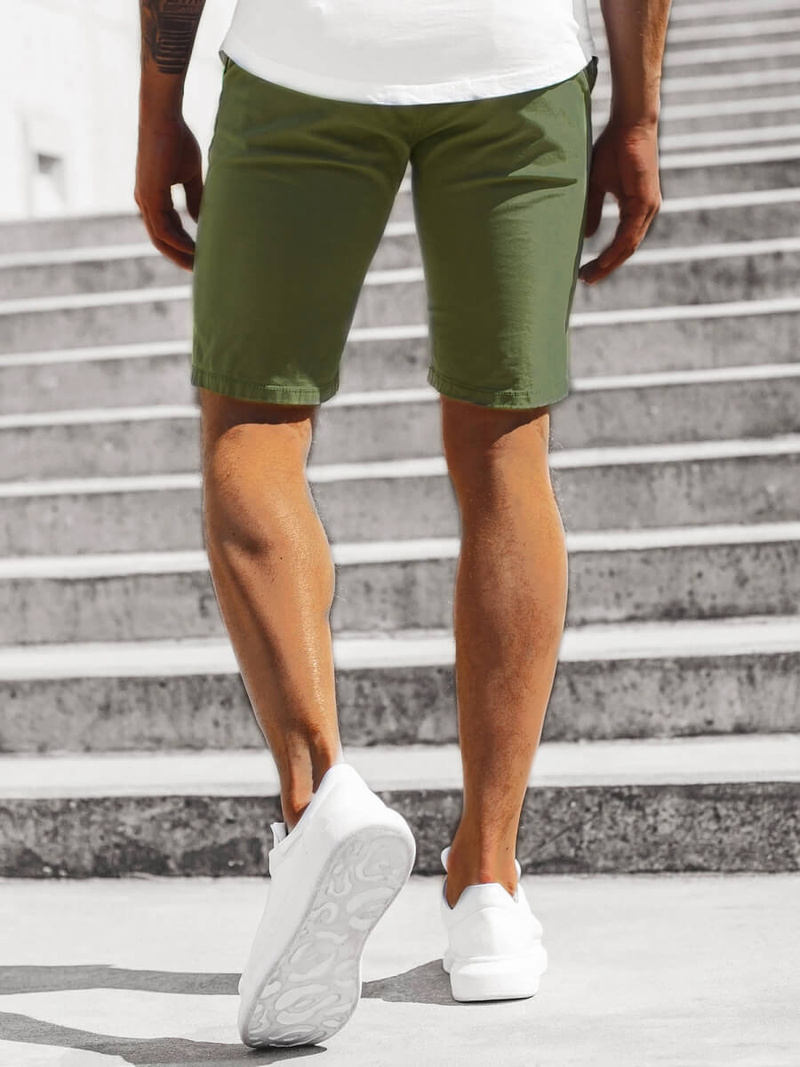 Spodenki chinos męskie khaki OZONEE JB/JP1142