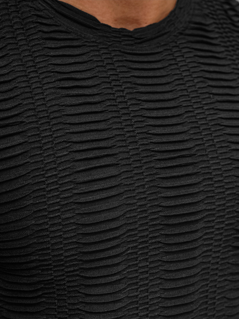 Футболка чоловіча чорна OZONEE O/B1147