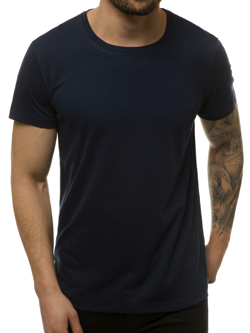 T-Shirt męski granatowy OZONEE JS/DX11001