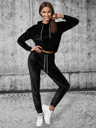 Жіночий спортивний костюм з двох частин Чорний OZONEE O/13121