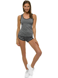 Жіночий спортивний костюм з двох частин графіт OZONEE Z/D1011