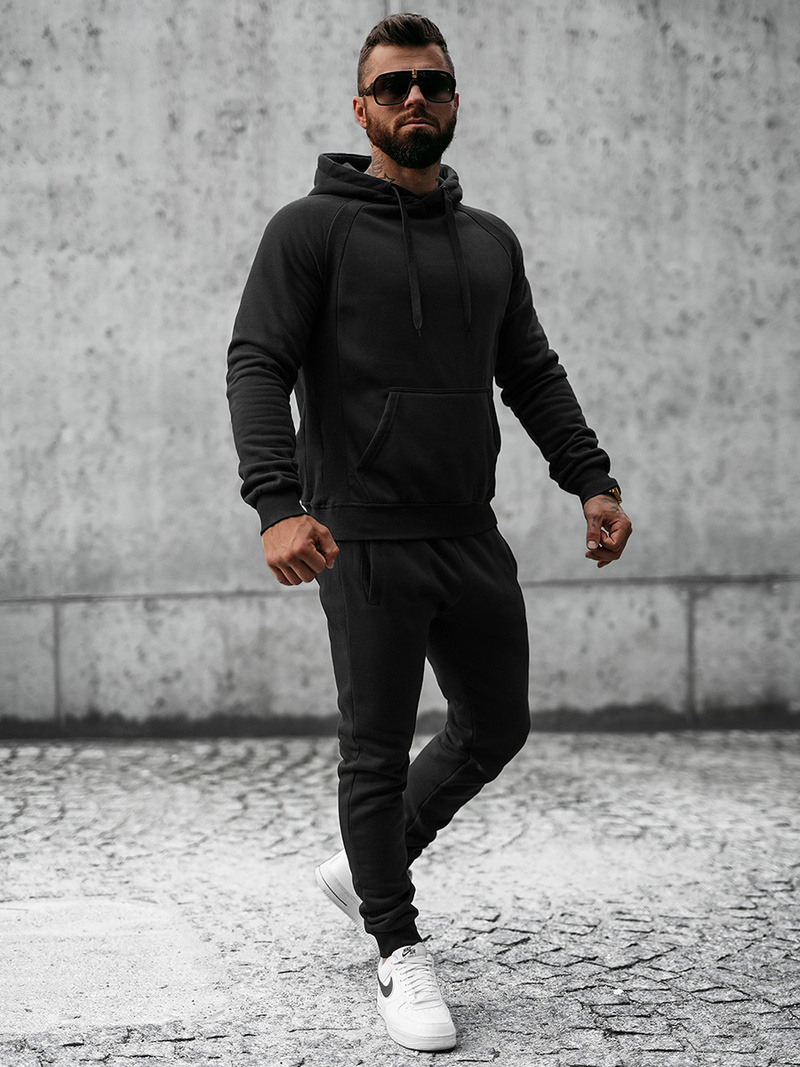 Спортивний костюм чоловічій Чорний OZONEE JS/8C75/3