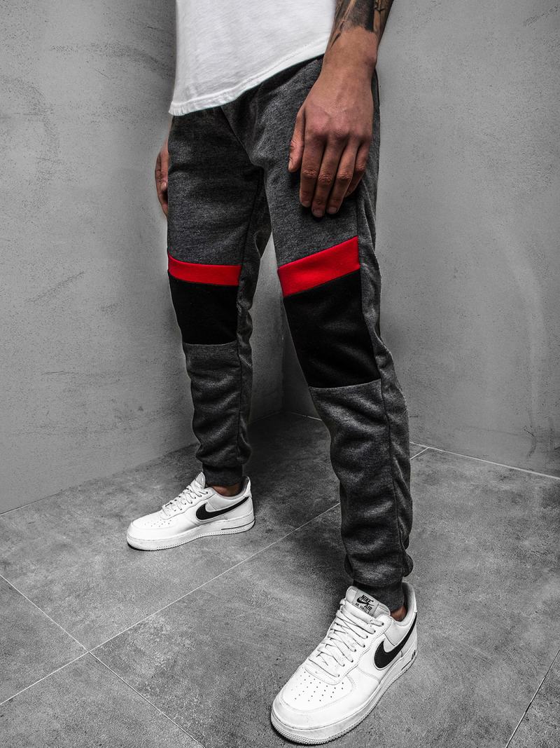 Штани спортивні чоловічі Темно-сірі OZONEE JS/JZ11010Z