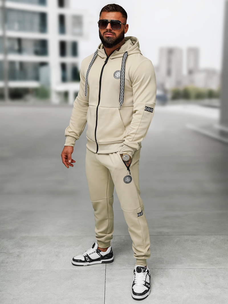 Спортивний костюм чоловічій Бежева OZONEE O/LN11887