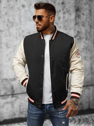 Kurtka męska bomberka czarna OZONEE JS/84M3021/392