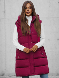 Стьобаний жіночий жилет Бордова OZONEE O/81276Z