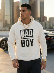 Bluza z kapturem męska biała OZONEE JS/65B3909/1Z