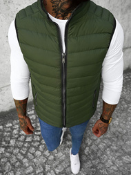 Kamizelka męska pikowana khaki OZONEE N/7133