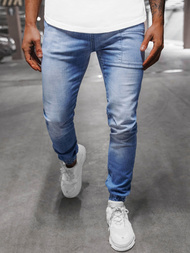 Spodnie męskie jogger niebieskie OZONEE O/4382
