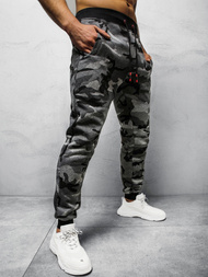 Spodnie dresowe męskie grafitowe OZONEE JS/KZ15 