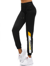 Спортивні штани жіночі Чорно-Жовтi OZONEE O/82286