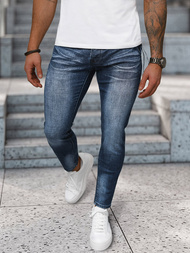 Spodnie jeansowe męskie ciemno-niebieskie OZONEE NB/MP0091BS