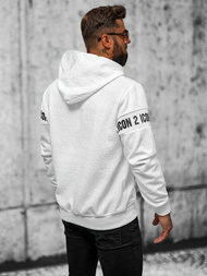 Толстовка чоловіча біла OZONEE JS/3B573