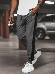 Spodnie dresowe męskie grafitowe OZONEE JS/68K10339Z