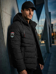 Kurtka męska pikowana czarna OZONEE JS/31M5081/392