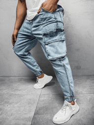 Штани чоловічі джоггери Синi OZONEE MACH/51222