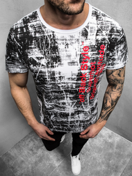 T-Shirt męski biały OZONEE JS/SS10920Z