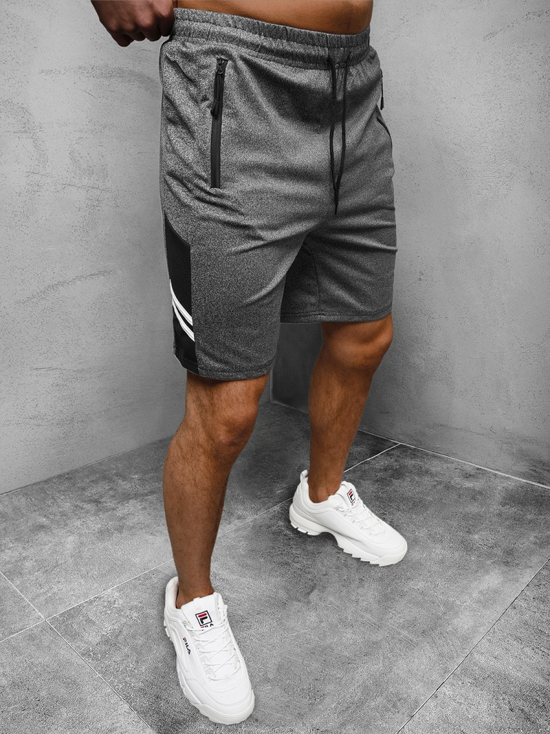 Шорти чоловічі графіт OZONEE JS/68022