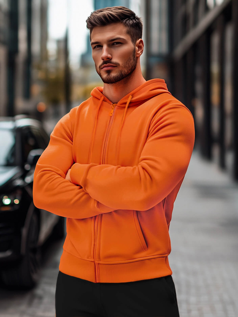 Толстовка чоловіча Помаранчевi OZONEE JS/2008Z