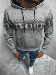 Bluza z kapturem męska szara OZONEE O/HM502