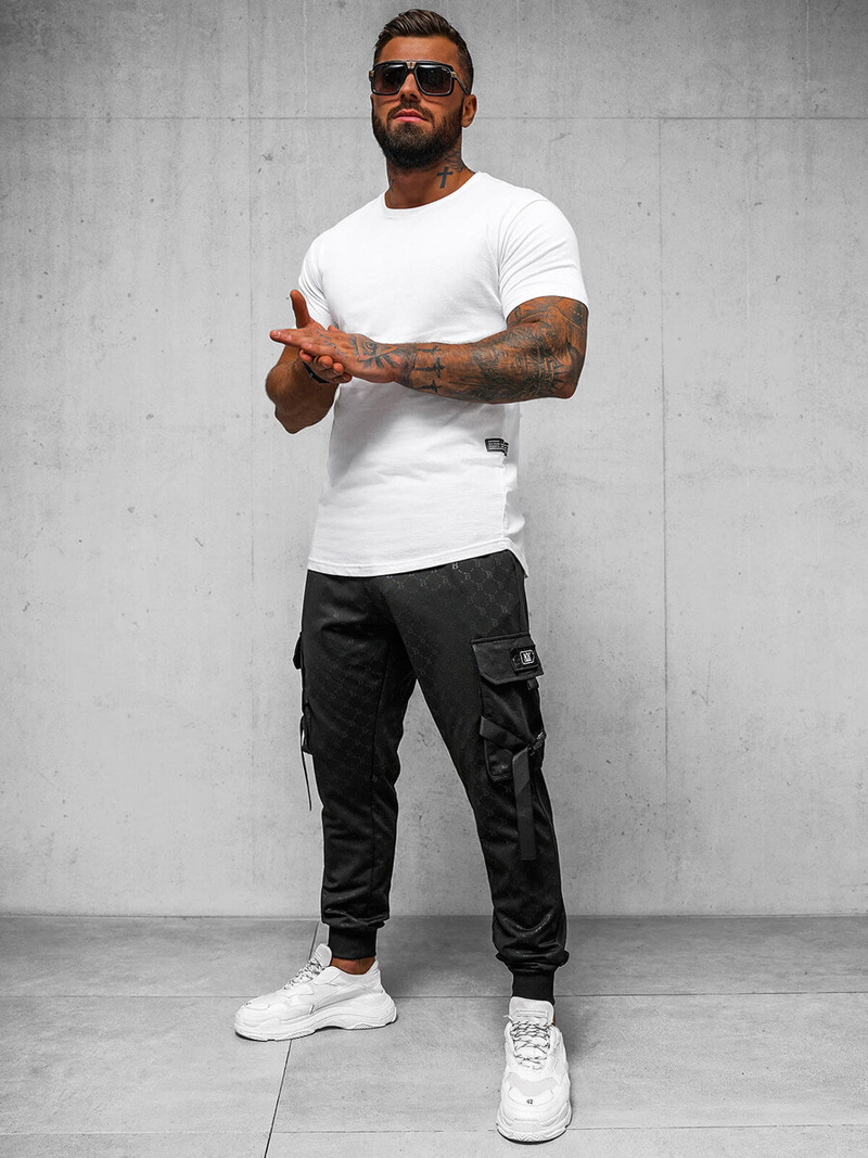 Штани Cпортивні Чоловічі Чорнi OZONEE O/PS6021