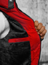 Kurtka zimowa męska pikowana czarna OZONEE JS/84M3029/392