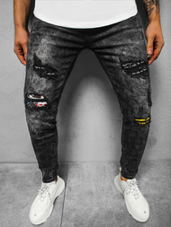 Джинси чоловічі Чорнi OZONEE DR/TF102Z