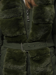 Куртка жіноча Темно-Зелена OZONEE JS/5M3158/136