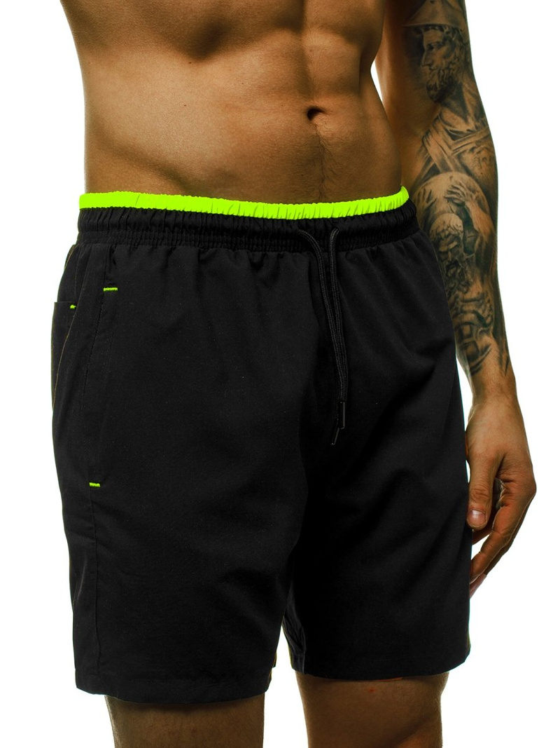 Spodenki kąpielowe męskie czarne OZONEE MAD/4262