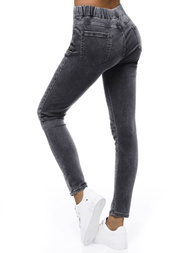 Spodnie jeansowe damskie grafitowe OZONEE O/WL1863
